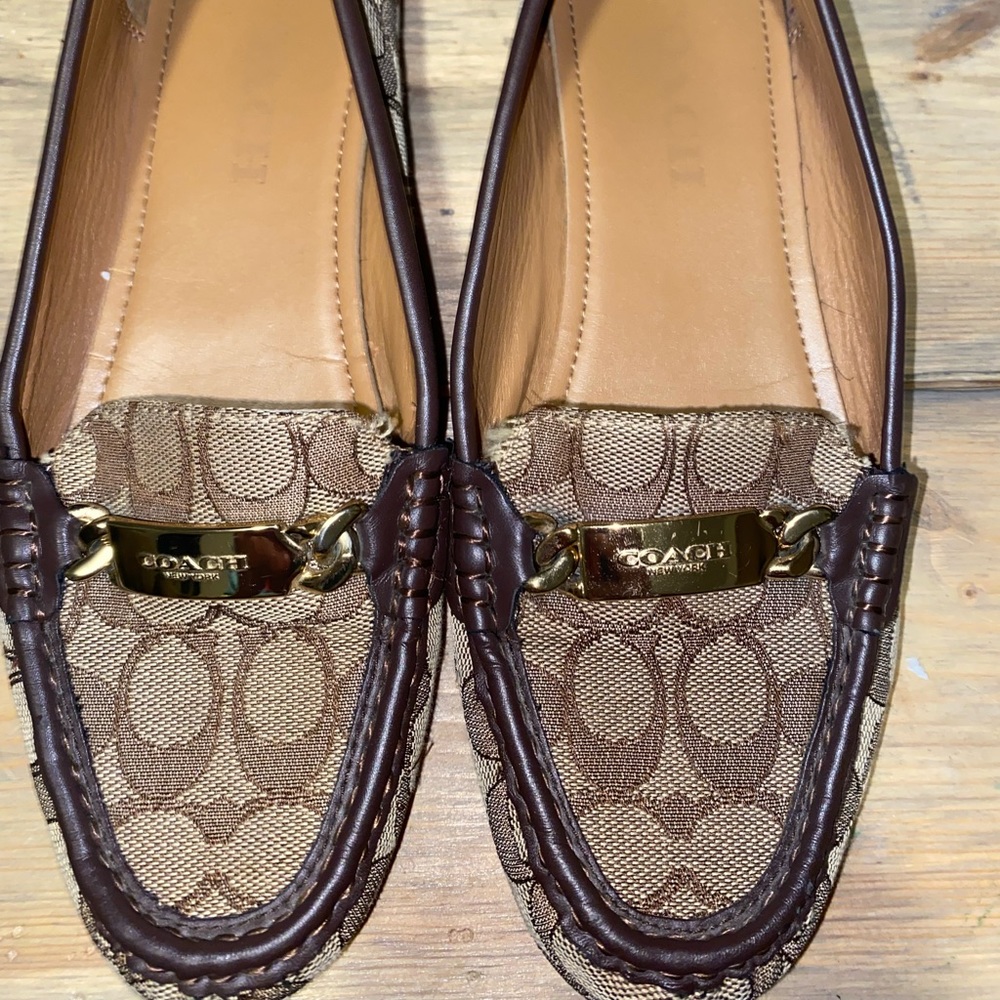 Coach Olive Loafers Shoes Canvas
